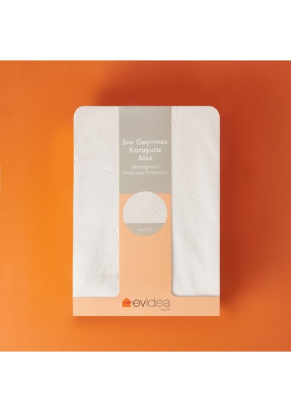 Soft Çift Kişilik Sıvı Geçirmez Fitted Alez - Beyaz - 160X200 cm