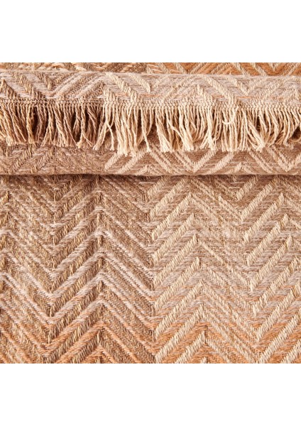 Soft Nevira Pamuklu Çift Kişilik Battaniye - Bej - 200X220 cm fiyatları