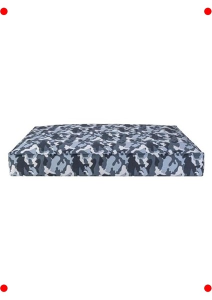 Mavi Kamuflaj Köpek Yatağı - Büyük Boy (L 75X110CM)