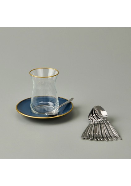 Imran Lizbon Model 12'li Çay Kaşığı - Gümüş - 11 cm modelleri