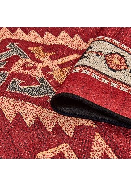 Soft Uşak Eşme Desenli Halı - Kırmızı - 160X230 cm fiyatları