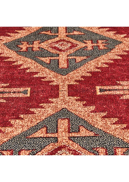 Soft Uşak Eşme Desenli Halı - Kırmızı - 160X230 cm modelleri