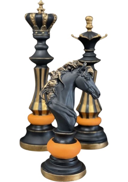 Dekoratif 3'lü Satranç Biblo fiyatları