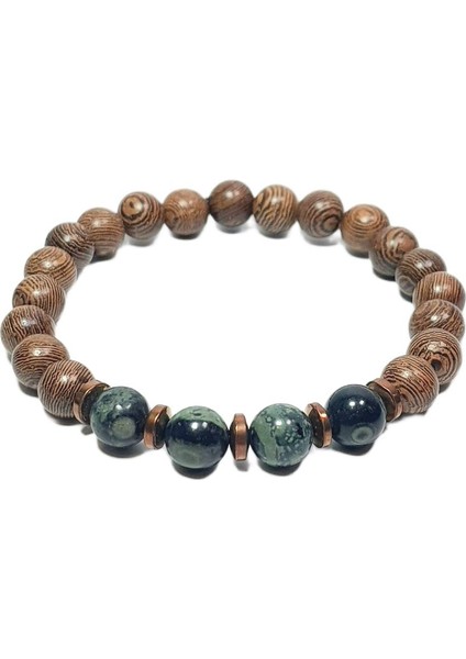 JTAW25BLK1639 Hakiki Deri Paslanmaz Çelik Kapama Mazı Ağacı Serpantin ve Hematit Doğaltaş Bej Garantili Hediye Kutulu Janti Bileklik indirimleri