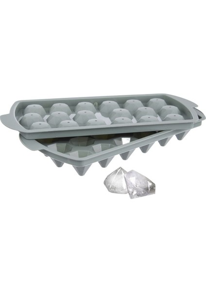 Diamond Elmas Şeklinde Buz Kalıbı 18 Bölmeli modelleri