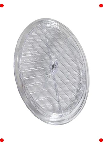 Şeffaf Doğalgaz Menfez Kapağı - 18 cm Çap