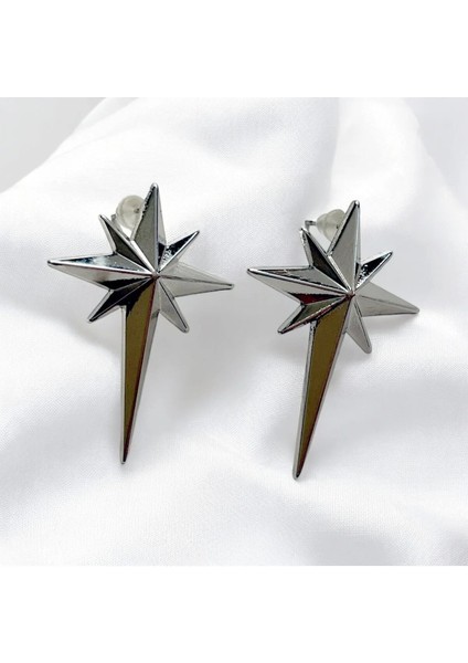 Silver Kuzey Yıldızı Küpe