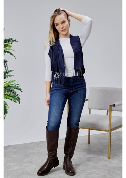 Scuba Suet Püsküllü Yelek modelleri