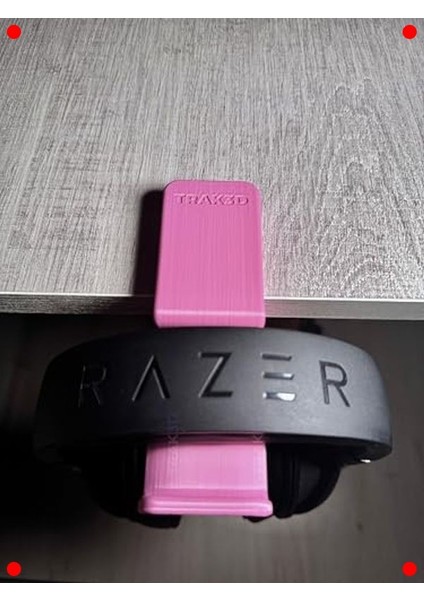 Premium Asılabilir Kulaklık Standı - Pembe Macenta V3 Gamer modelleri