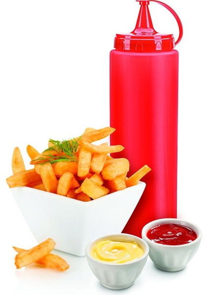 Ketçap Şişesi - 1000ML Dev Boy Kırmızı