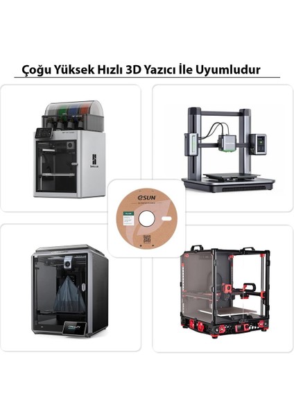 Pla-Hs Zeytin Yeşili Filament 1.75MM 1kg - Yüksek Hız Uyumlu Pla+ fırsatları