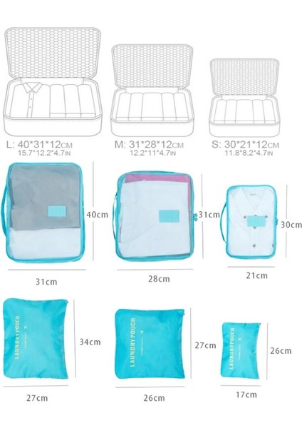 Bebek Anne Hastane Çantası Düzenleyici Organizer 6 Parça Set indirimleri