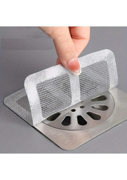 10 Adet Yapışkanlı Banyo Gider Koruyucu Saç Toplayıcı – Gider Böcek Koruyucu Gider Süzgeci