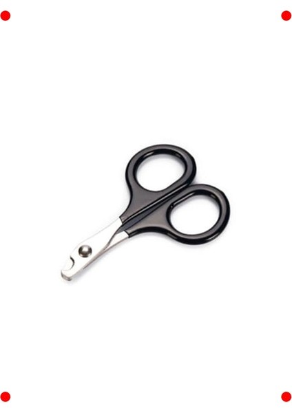 Ergonomik Kedi Tırnak Makası 8cm - Siyah Gri