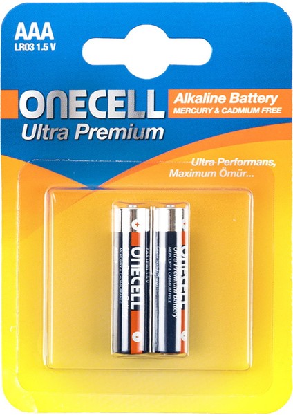 Ultra Premium Alkalin 1,5 V. 2'li Aaa Boy Pil