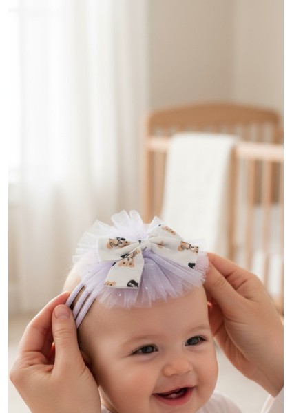 Kız Bebek-Çocuk Fiyonklu Bandana - Toka modelleri