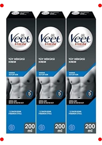 Erkeklere Özel Tüy Dökücü Krem - Hassas Ciltler 600 ml