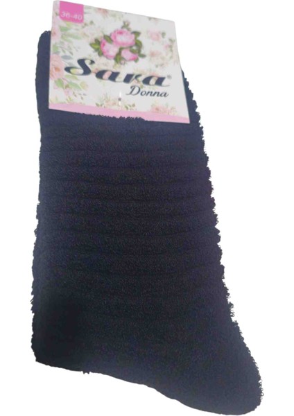 Donna 7 Li Bayan Ters Havlu Çorap Siyah Lacivert Antrasit fiyatları