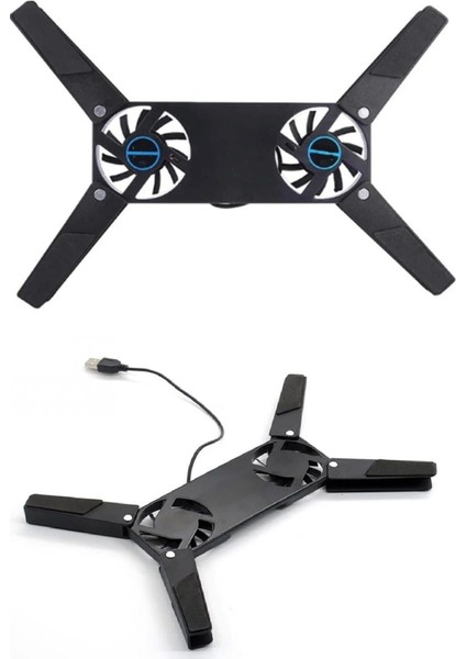 2 Fanlı Notebook Soğutucu Portatif Katlanabilir Laptop Soğutucu Fan Usbli Stand Bilgisayar Fanı fiyatları