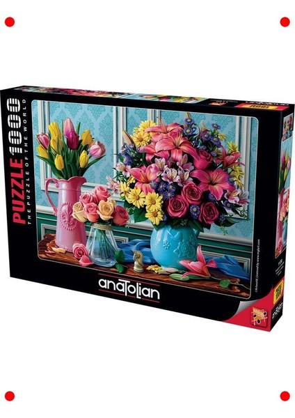 Rengarenk Buketler Resimli Yapboz 1000 Parça fiyatları