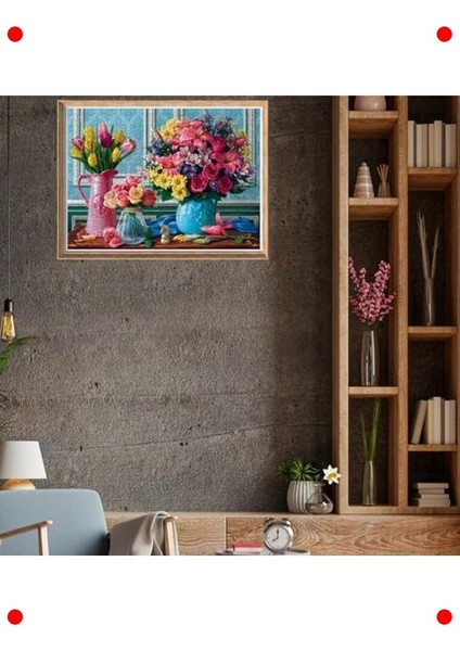 Rengarenk Buketler Resimli Yapboz 1000 Parça modelleri