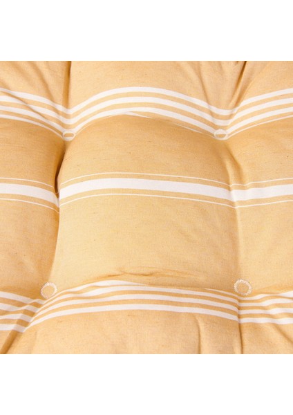 Soft Sun Madness Sandalye Minderi - Hardal / Ekru - 43X43 cm fiyatları