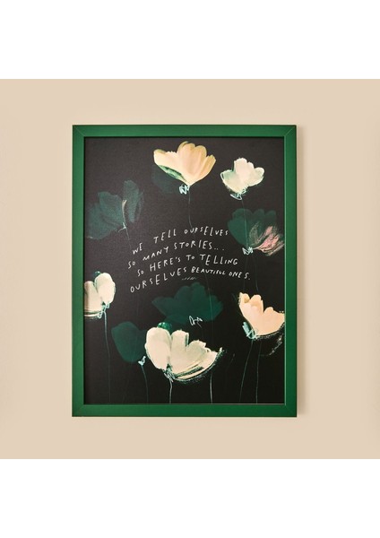 Deco Many Stories Duvar Panosu - Yeşil / Siyah - 30X40 cm modelleri