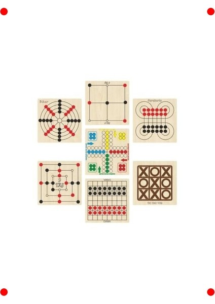 7'li Ahşap Zeka ve Strateji Oyun Seti