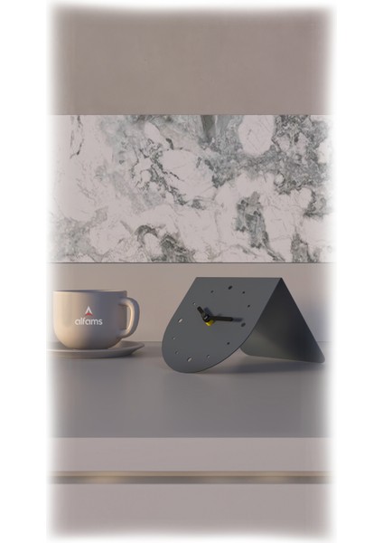 Minimal Metal Masaüstü Saat – Sessiz Mekanizma, Modern Dekoratif Tasarım fiyatları