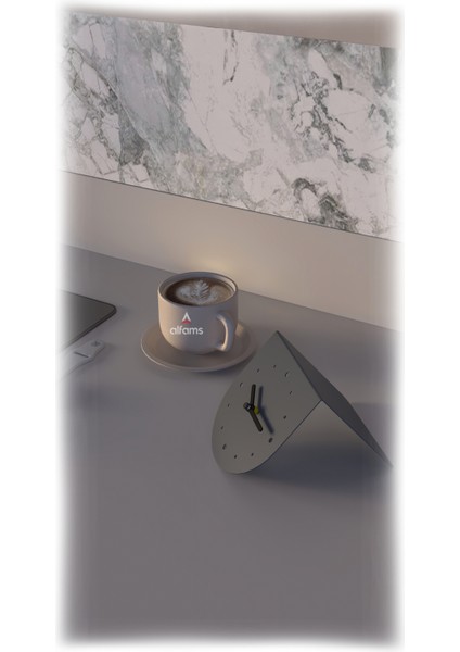 Minimal Metal Masaüstü Saat – Sessiz Mekanizma, Modern Dekoratif Tasarım fırsatları