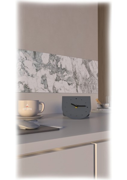 Minimal Metal Masaüstü Saat – Sessiz Mekanizma, Modern Dekoratif Tasarım indirimleri