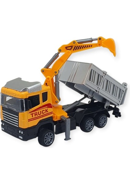 Iş Makinası Taşıyan Sürtmeli Çekici Araç Seti - Inşaat Seti (Lisinya) fiyatları