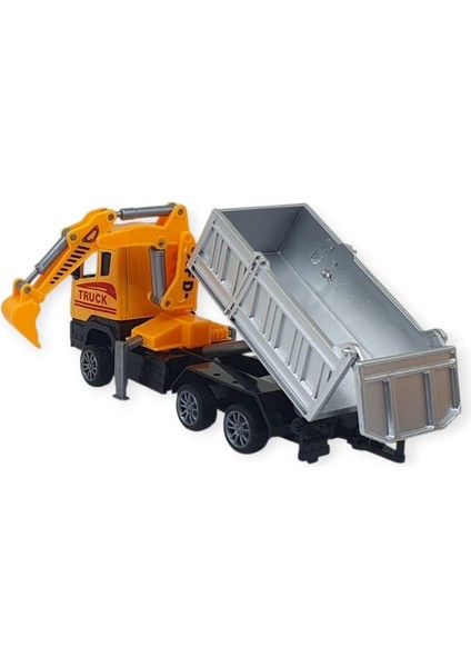 Iş Makinası Taşıyan Sürtmeli Çekici Araç Seti - Inşaat Seti (Lisinya) modelleri