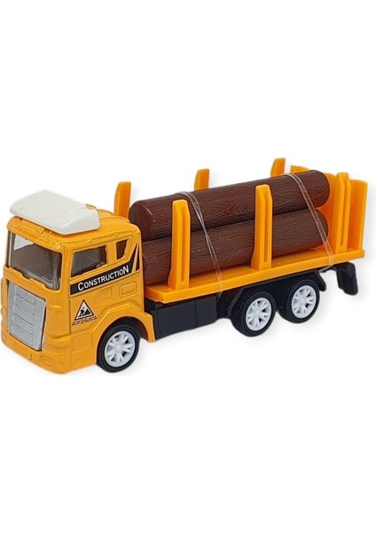 Iş Makinası Taşıyan Sürtmeli Çekici Araç Seti - Inşaat Seti (Lisinya) fırsatları