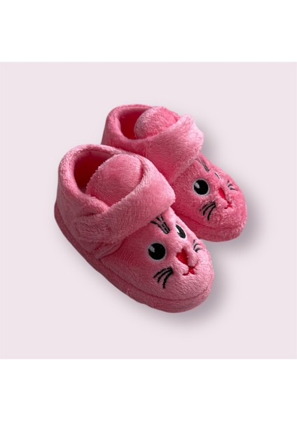 Sevimli Hayvanlar Cırtlı Kaydırmaz Taban Kreş Ev Okul Ayakkabısı Bebek Çocuk Panduf Ev Botu modelleri