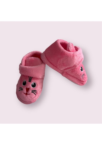 Sevimli Hayvanlar Cırtlı Kaydırmaz Taban Kreş Ev Okul Ayakkabısı Bebek Çocuk Panduf Ev Botu indirimleri