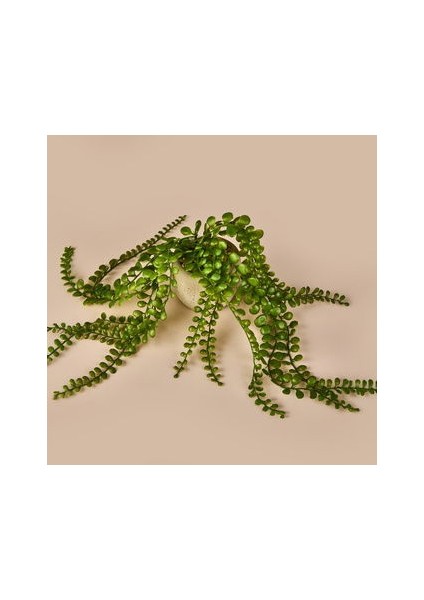 Sarkan Saksılı Yapay Çiçek - Gri / Yeşil - 13 cm fiyatları