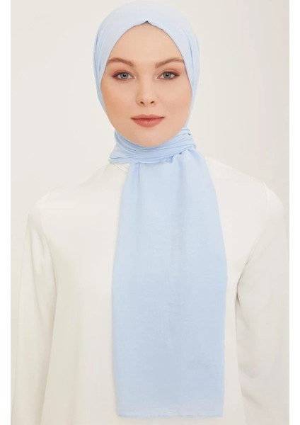 Trend Naturel Soft Şal 34 Bebe Mavi Düz Renk