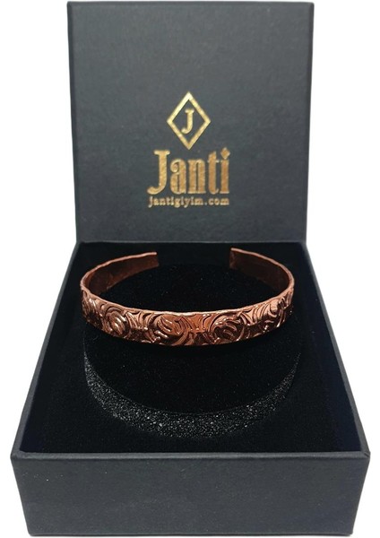 JTAW25BLK1626 Bakır Model 1626 Garantili Hediye Kutulu Janti Bileklik