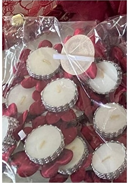 Kırmızı Nedime El Mumu 12 Adet Düğün ve Kına Gecesi İçin Şık Süsleme modelleri