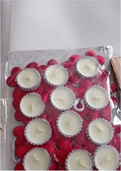 Kırmızı Nedime El Mumu 12 Adet Düğün ve Kına Gecesi İçin Şık Süsleme