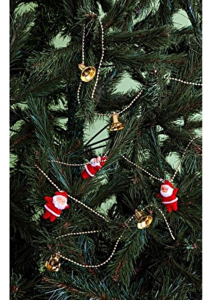 Yılbaşı Çam Ağacı Zincir Süs Noel Babalı 120 cm fiyatları