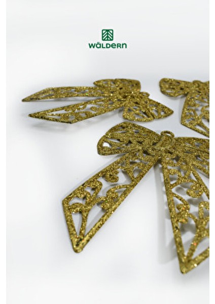 3'Lü Simli Kurdela Yılbaşı Çam Ağacı Süsü 14*11 Cm fırsatları