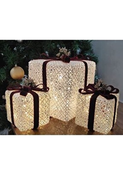 Yılbaşı Ağacı Altı Led Işıklı Kutu fırsatları