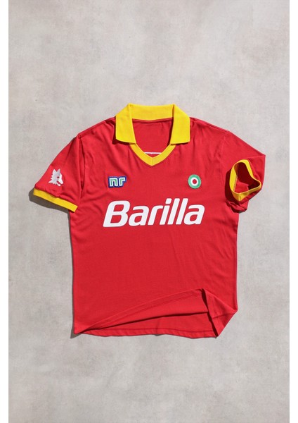 As Roma 1986/87 Kırmızı Forma T-Shirt