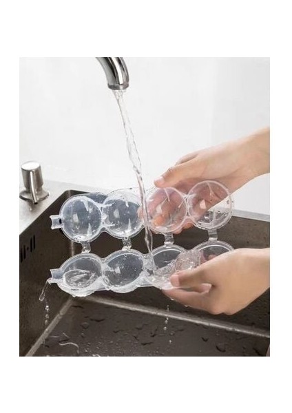 4 Bölmeli Küre Buz Topu Kalıbı - Yuvarlak Buz Topu modelleri