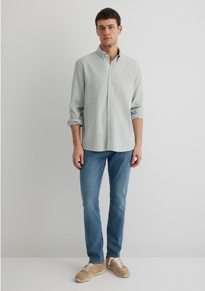 Jake Premium Blue Puslu İndigo Mavisi Jean Pantolon 0042287839