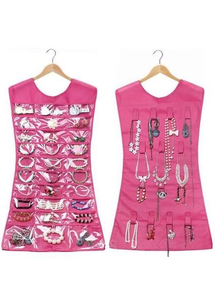 Elbise Şeklinde Takı Organizeri - Pembe