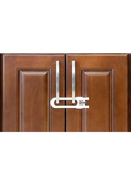 4 Adet Çocuk Koruma Kilidi - Slide Dolap Çekmece Kilidi Sürgülü Kilit modelleri