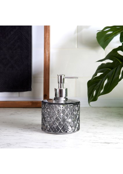 Design Kristal Cam Sıvı Sabunluk - Füme